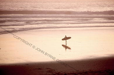 Lone surfer